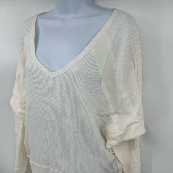 Free People Santa Clara Dolman Thermal Alabaster Size Small New with Tag - Picture 8 of 12